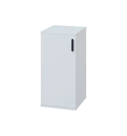 LN 2 - 3D kancelářská skříň, 1-dveřová, levá, 750x360x400, bílá